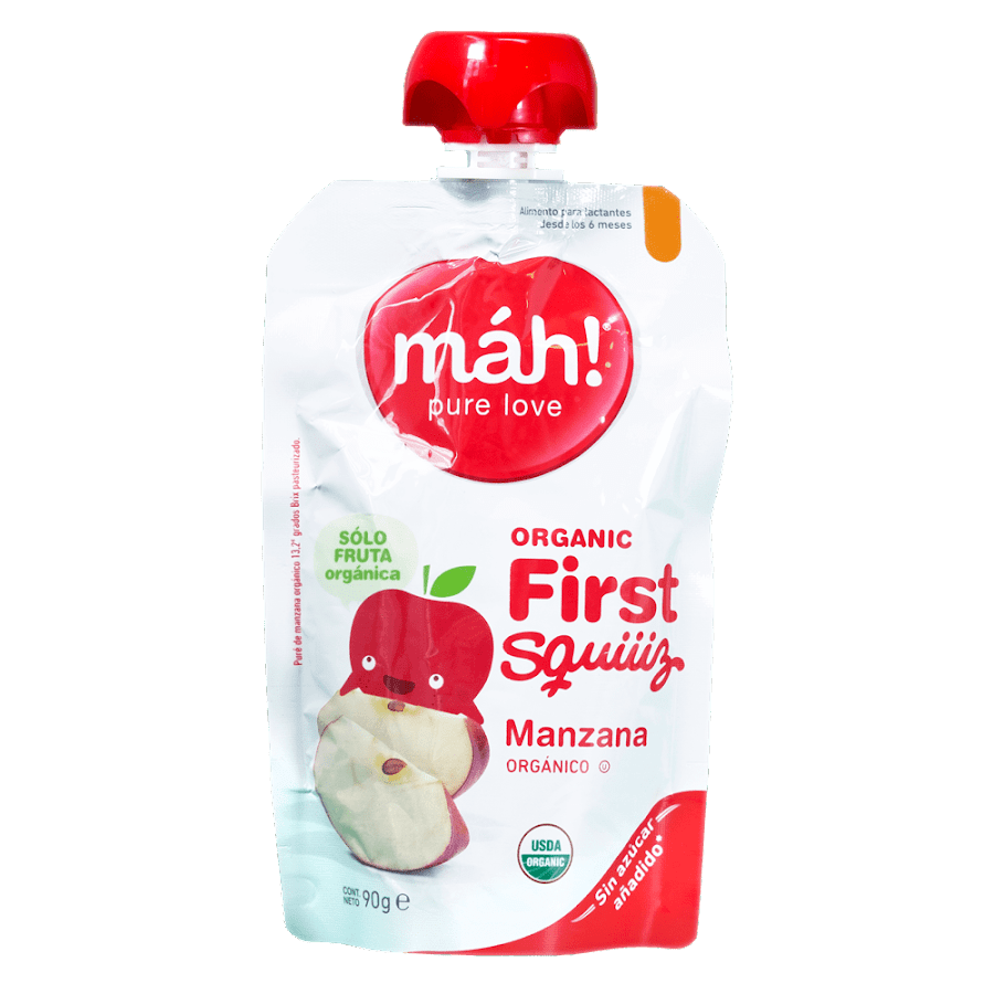 Compota Orgánica Máh Manzana 90g