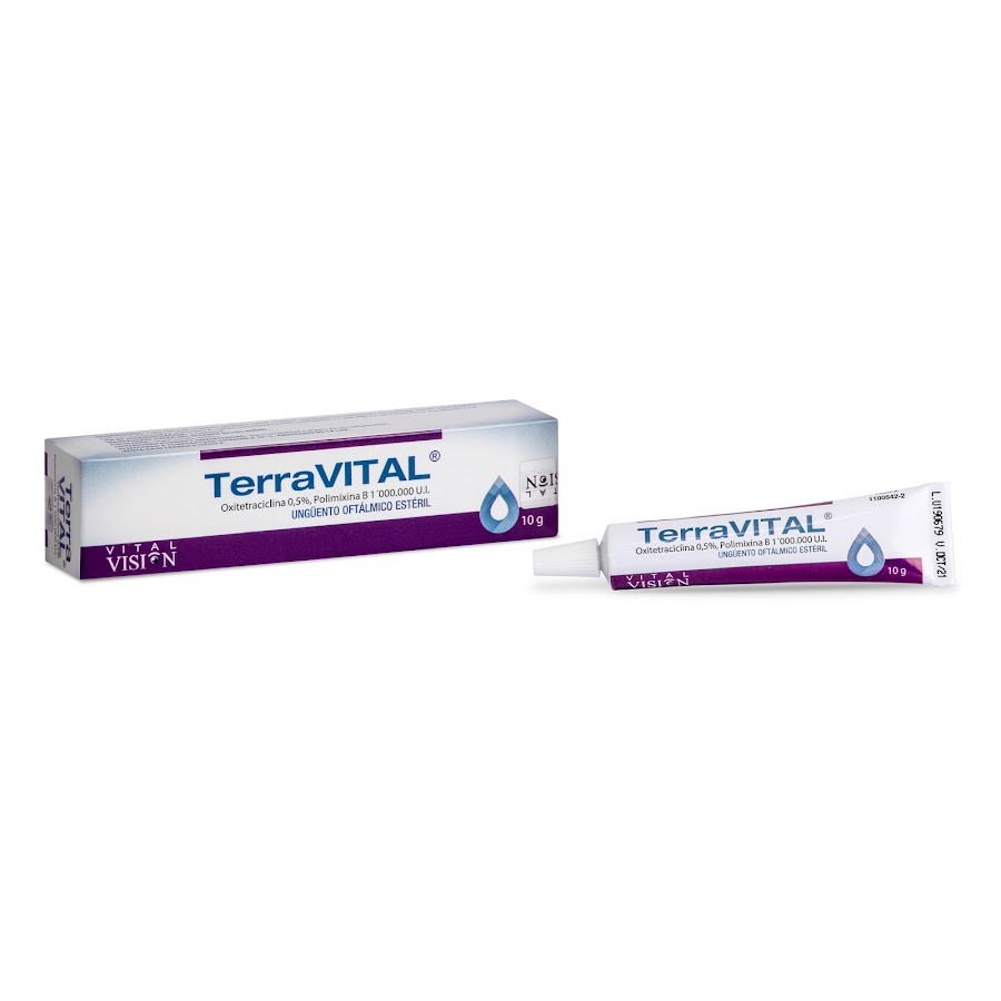 TERRAVITAL UNGUENTO OFTALMICO TUBO X10GR VITALIS OXITETRACICLINA POL