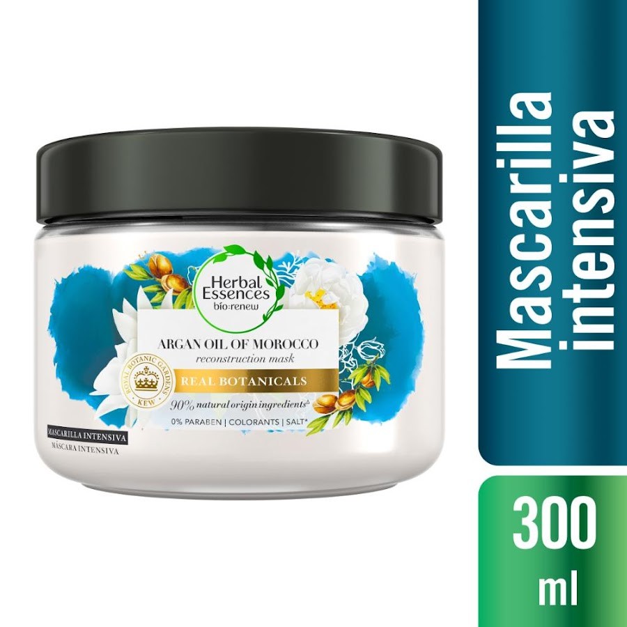 Tratamiento Herbal Essences Mascarilla Reconstructiva Aceite de Argan x 300Ml