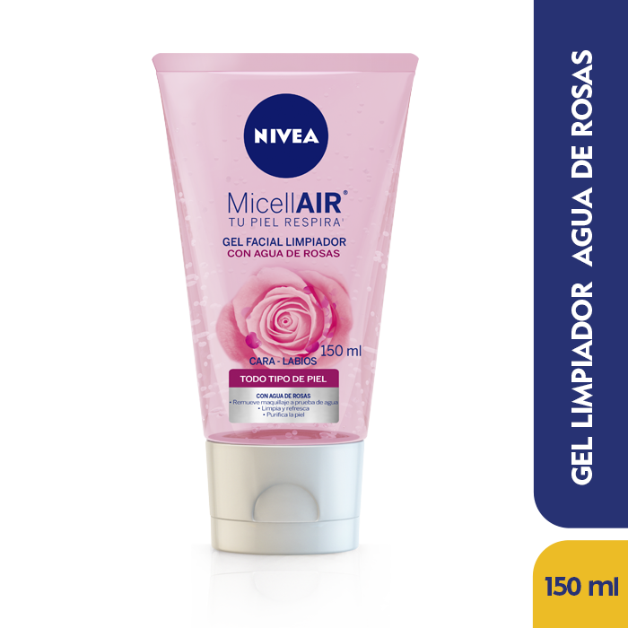 Gel limpiador Nivea Face Rosas x150 Ml