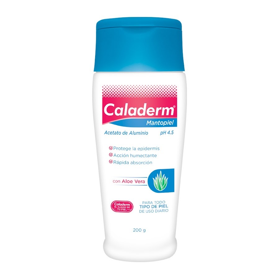 Caladerm Mantopiel Frasco x 200ml Acetato de Aluminio