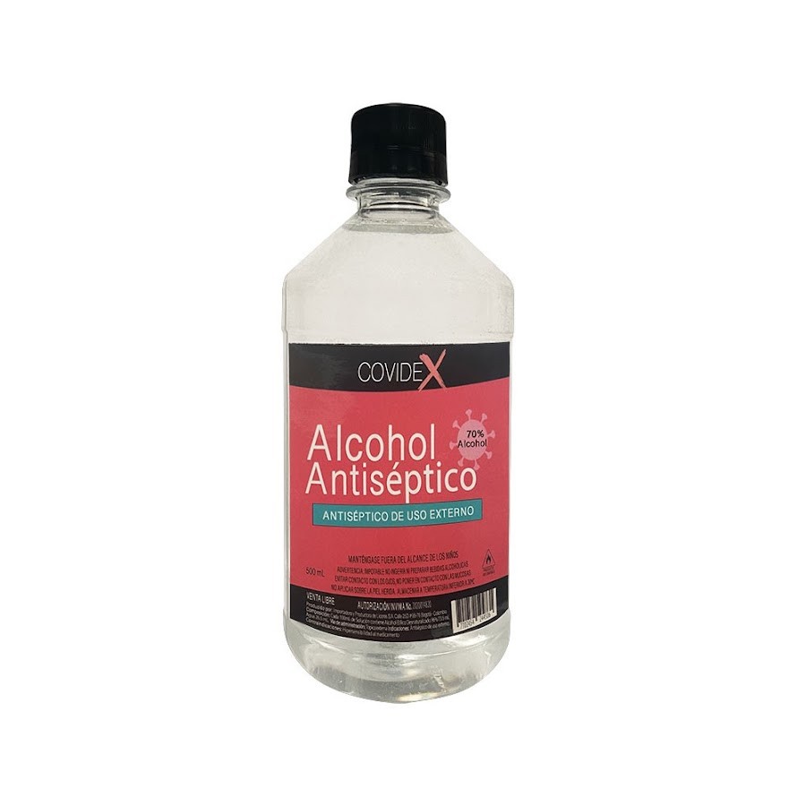Alcohol Antiseptico Covidex x 500Ml
