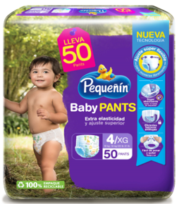 Pañal Pequeñín Etapa 4 Baby Pants Talla XG x50 und