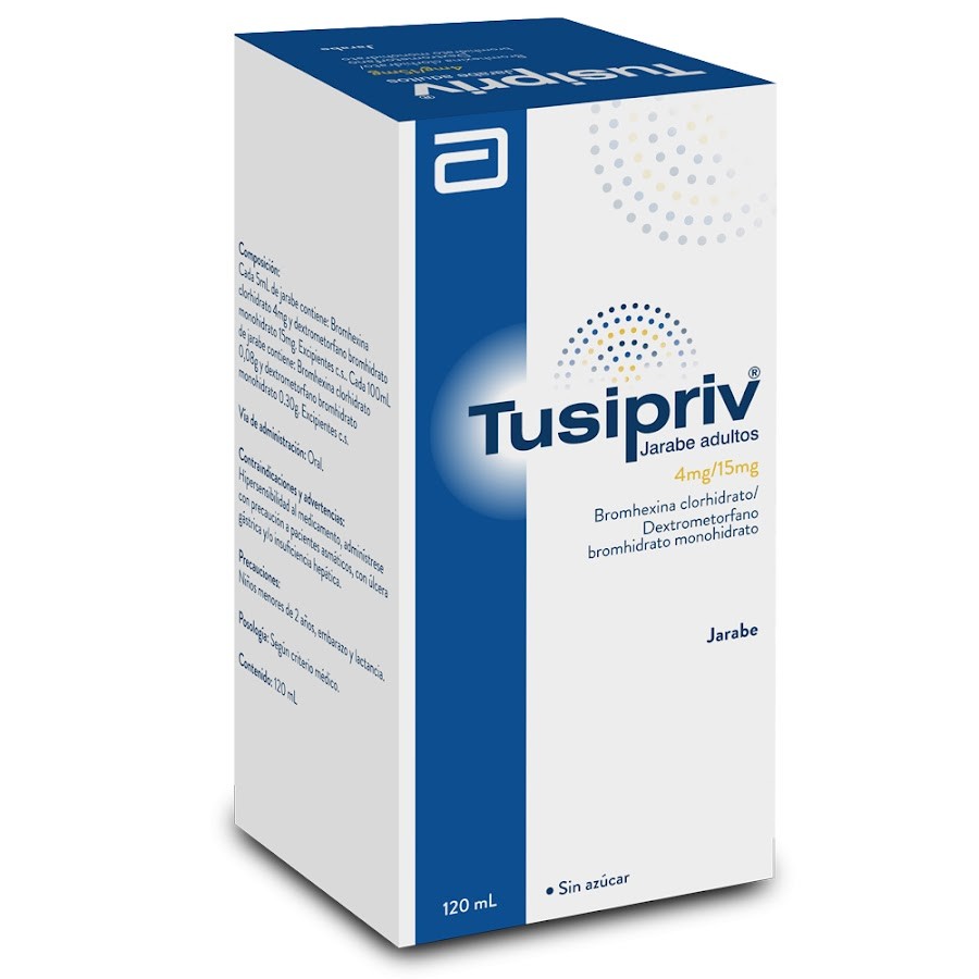 Tusipriv Jbe. Adultos Fco. X120ml SYN Bromhexina Dextrometorfano
