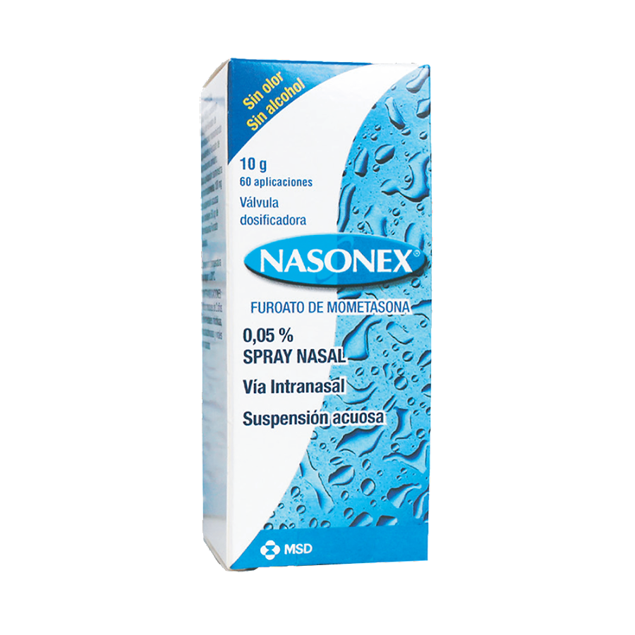 Nasonex 0.05% Spray Nasal Frasco x60Dos. MSD Mometasona Furoato