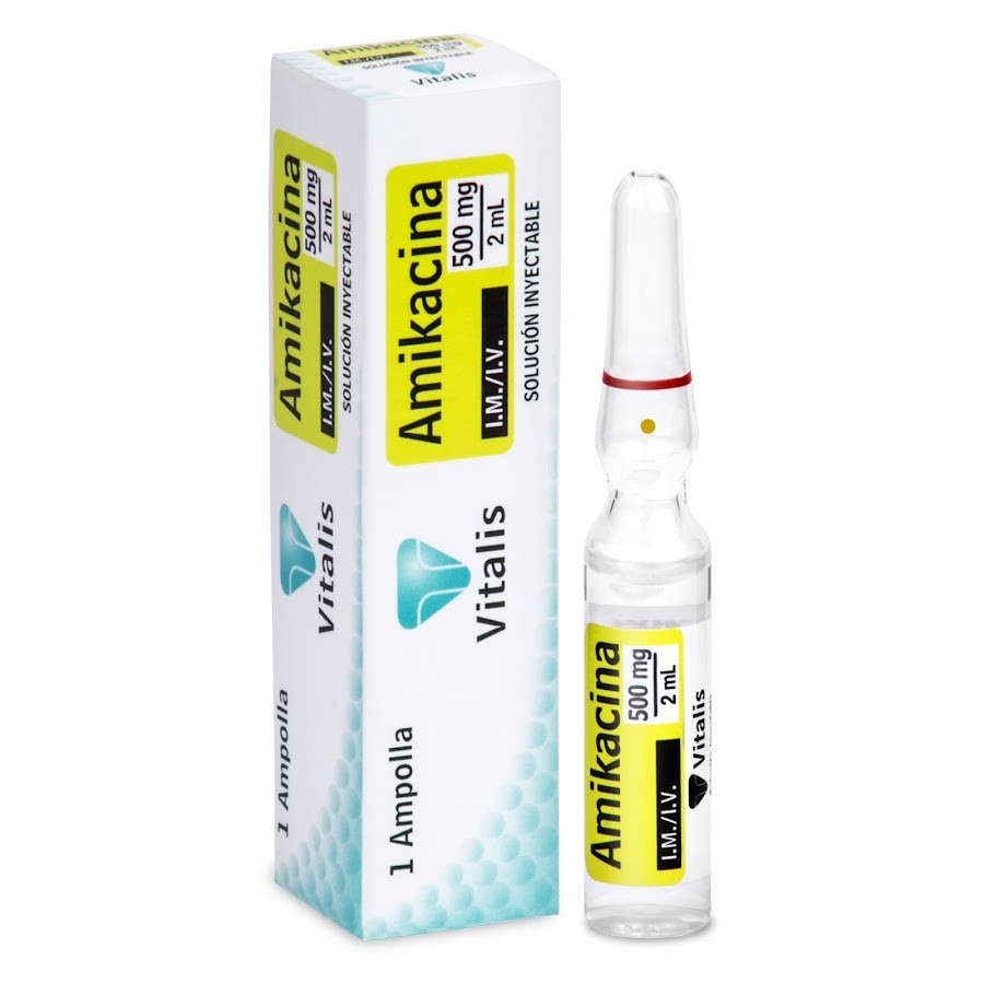 Amikacina 500Mg/2Ml Vitalis x 1 Ampolla