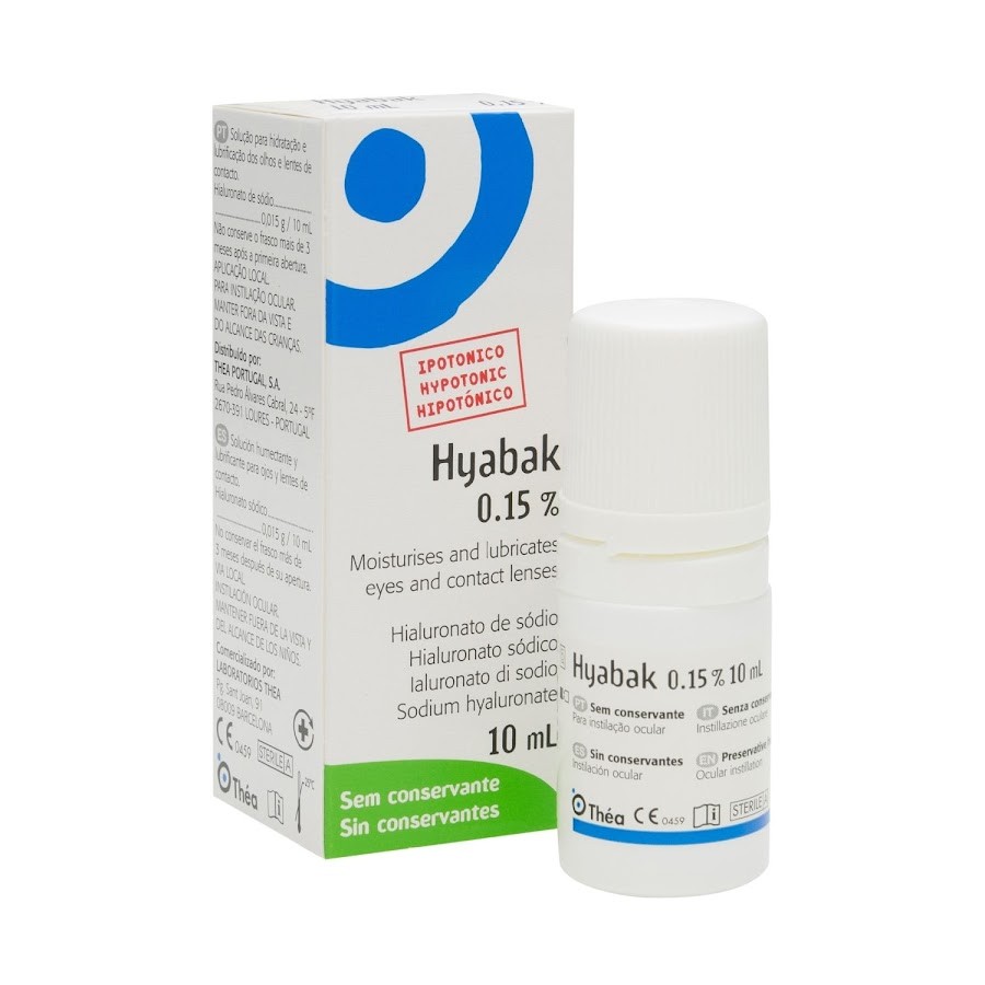 Hyabak Hipotonico gotas x 10 ml Quideca Hialuronato
