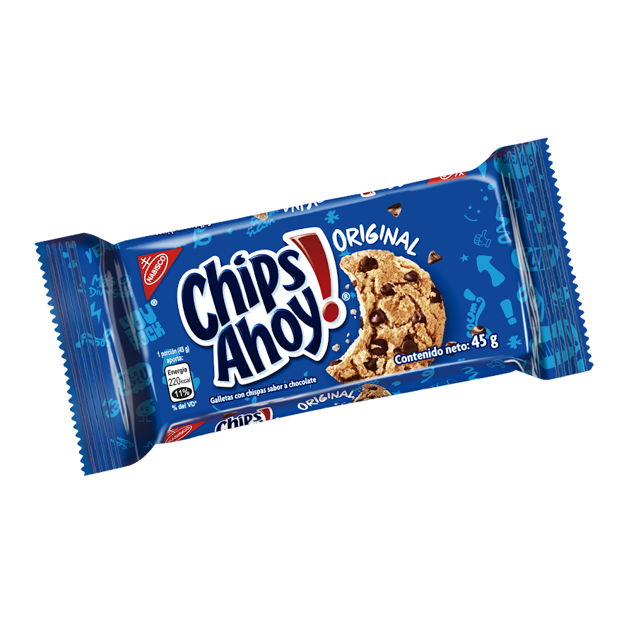 Fracción Galletas Chips Ahoy! Chocolate Chips Paquete X4Und. X45G.