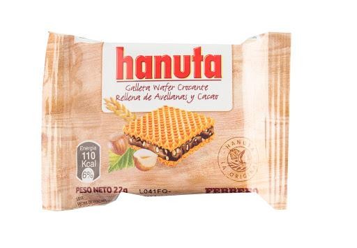 GALLETAS HANUTA HASELNUSS PAQUETE X22G. X1UND.