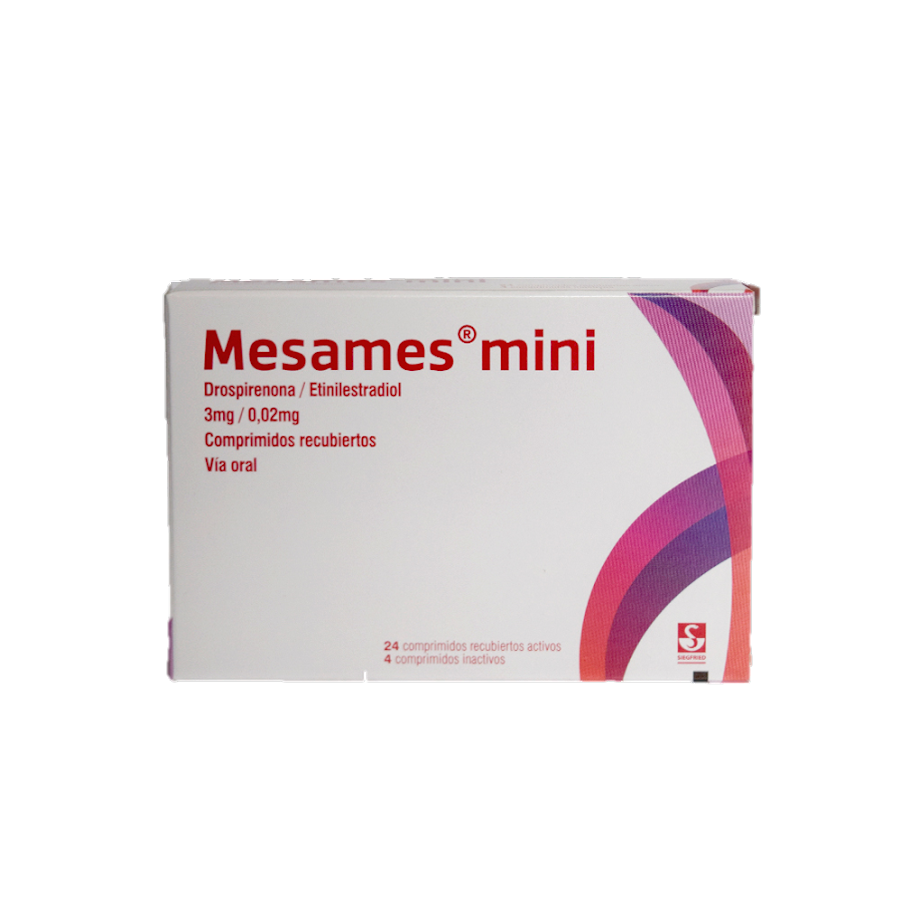 Mesames Mini Siegfried Drospirenona 3Mg Etinilestradiol 0.02Mg Caja x 28Tab