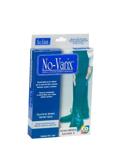 Medias No Varix Mediana Compresión Caballero Negro M Par X1Und