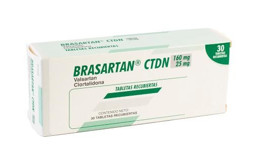 BRASARTAN CTDN 160/25MG TABLETAS CAJA X30TAB. FARMA VALSARTAN CLORTAL