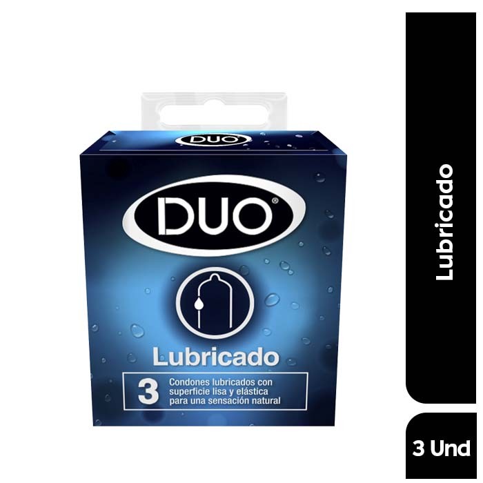 Condón DUO Lubricado x3Und