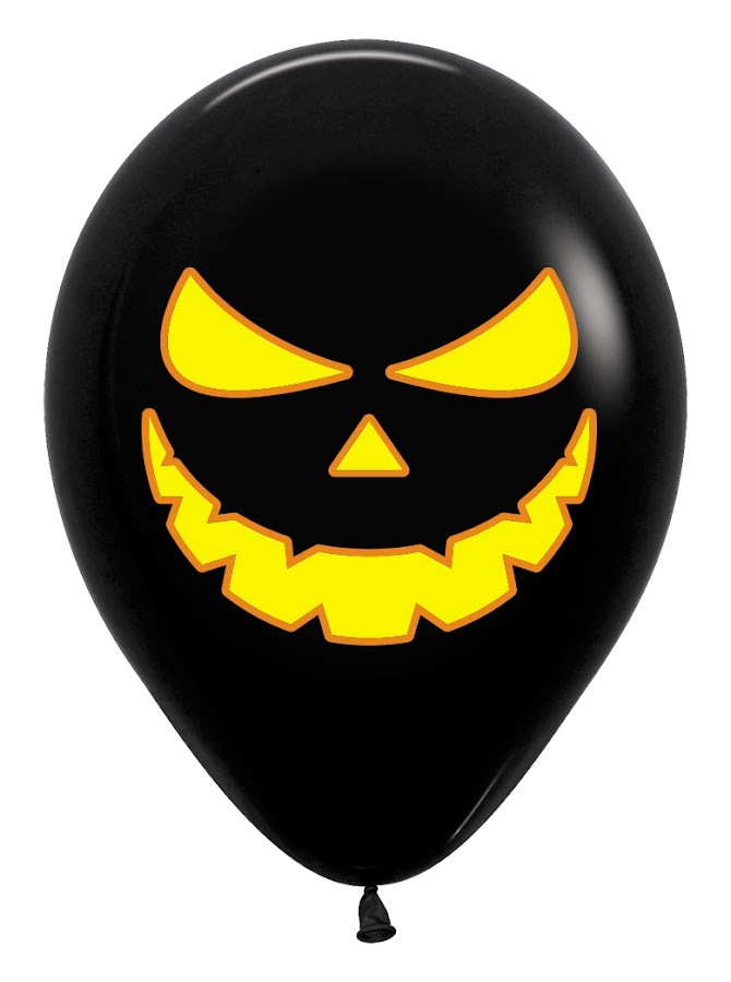 GLOBO R-12 IMP CALABAZA LUZ F NEGRO X 12