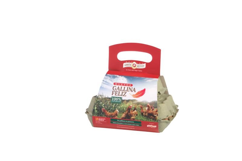 Huevos Santa Reyes Gallina Feliz Cubeta x 18 Uni