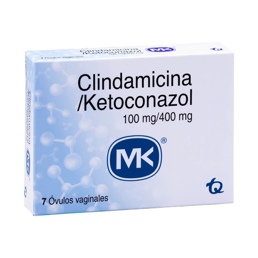 Clindamic 100MG+Ketocon 400MG Mk Caja x7 Ovulos vaginales