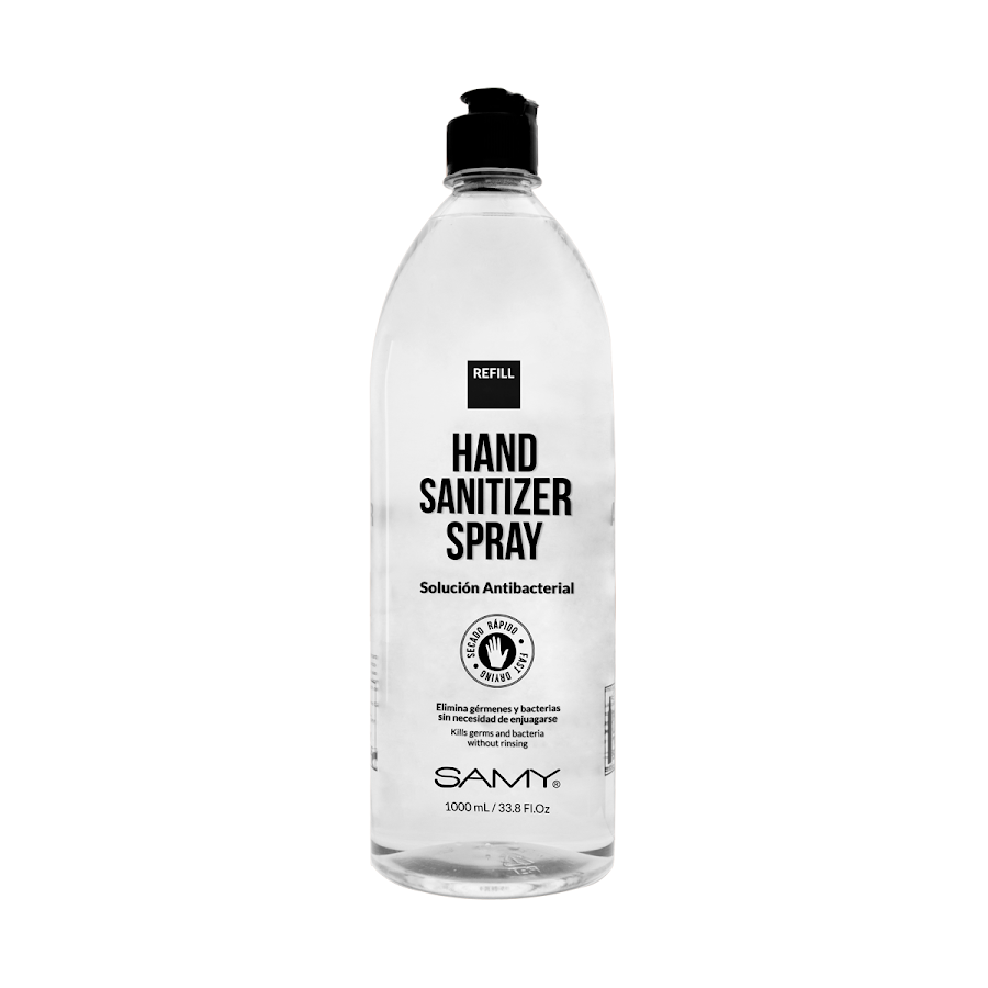 Solucion Antibacterial Samy Refill Hand Sanitizer Spray x 1000Ml