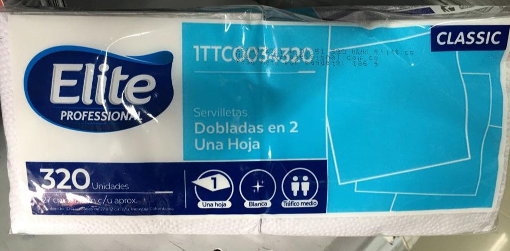 servilletas elite blancas