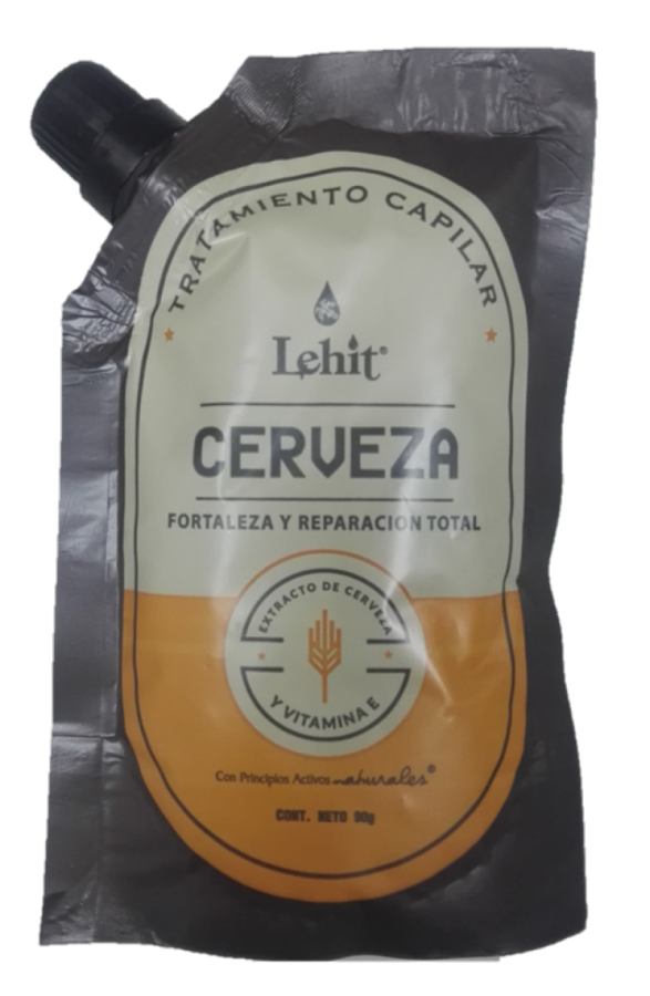 Tratamiento Capilar Lehit Cerveza Fortaleza y Reparacion Total Doy Pack x 90Gr