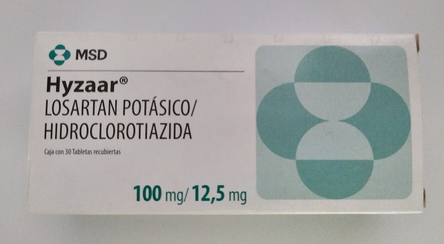 HYZAAR 100/12.5MG TAB. CAJA X30TAB. FROSST LOSARTÁN HIDROCLOROTIAZID