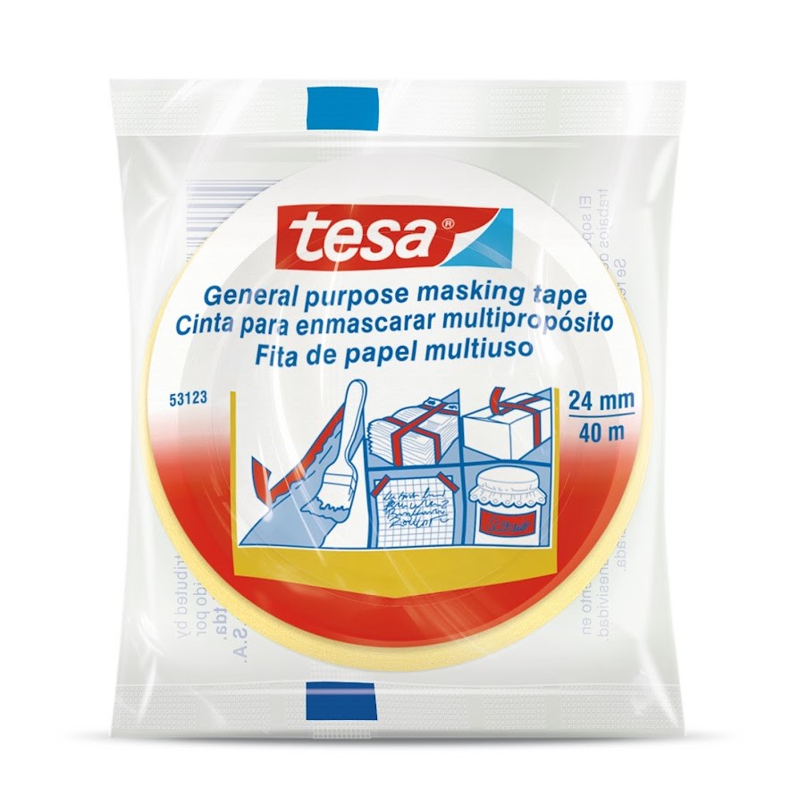 CINTA TESA ENMASCARAR MULTIPROPOSIT SOLAPA 40MX24MM