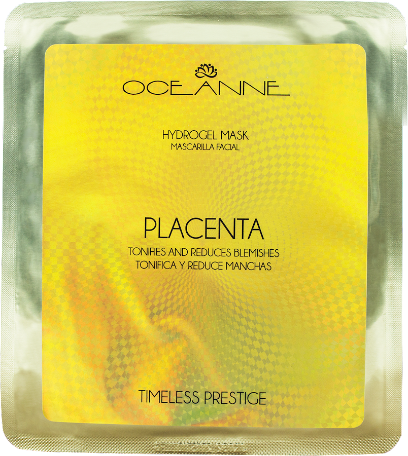 Mascarilla Facial Velo Oceanne Hidrogel Placenta Vegetal x 1Unidad