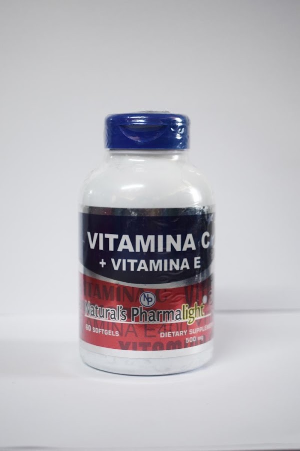 Vitamina C + Vitamina E Natural's Pharmalight 500Mg x 60Softgels