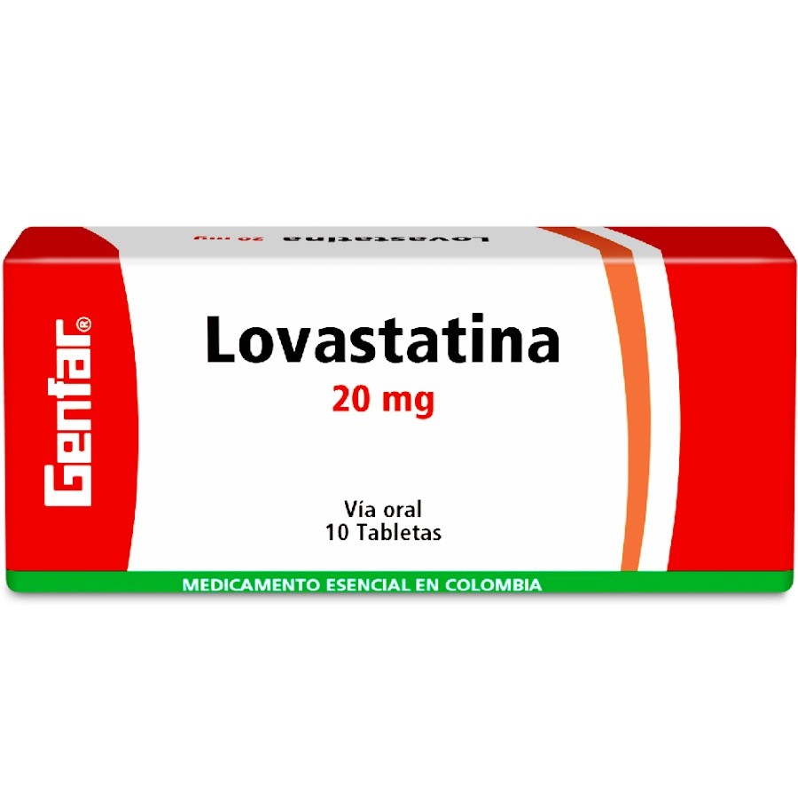 Lovastatina Genfar 20Mg Tabletas Caja X10Tab.