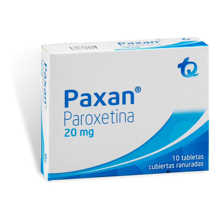 Paxan 20mg. Tableta Caja x10Tab. TQ Paroxetina