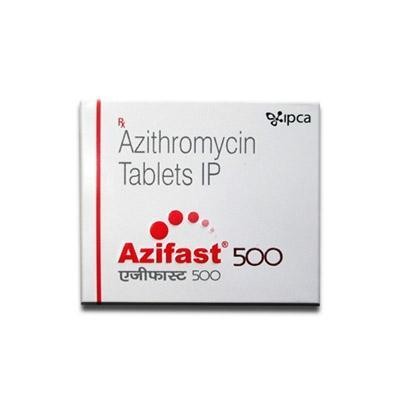 Azifast 500Mg Tabletas Caja X3Tab. Ipca Azitromicina