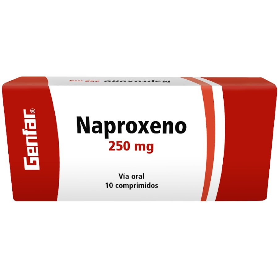 Naproxeno Genfar 250Mg Cápsulas Caja X10Cap.