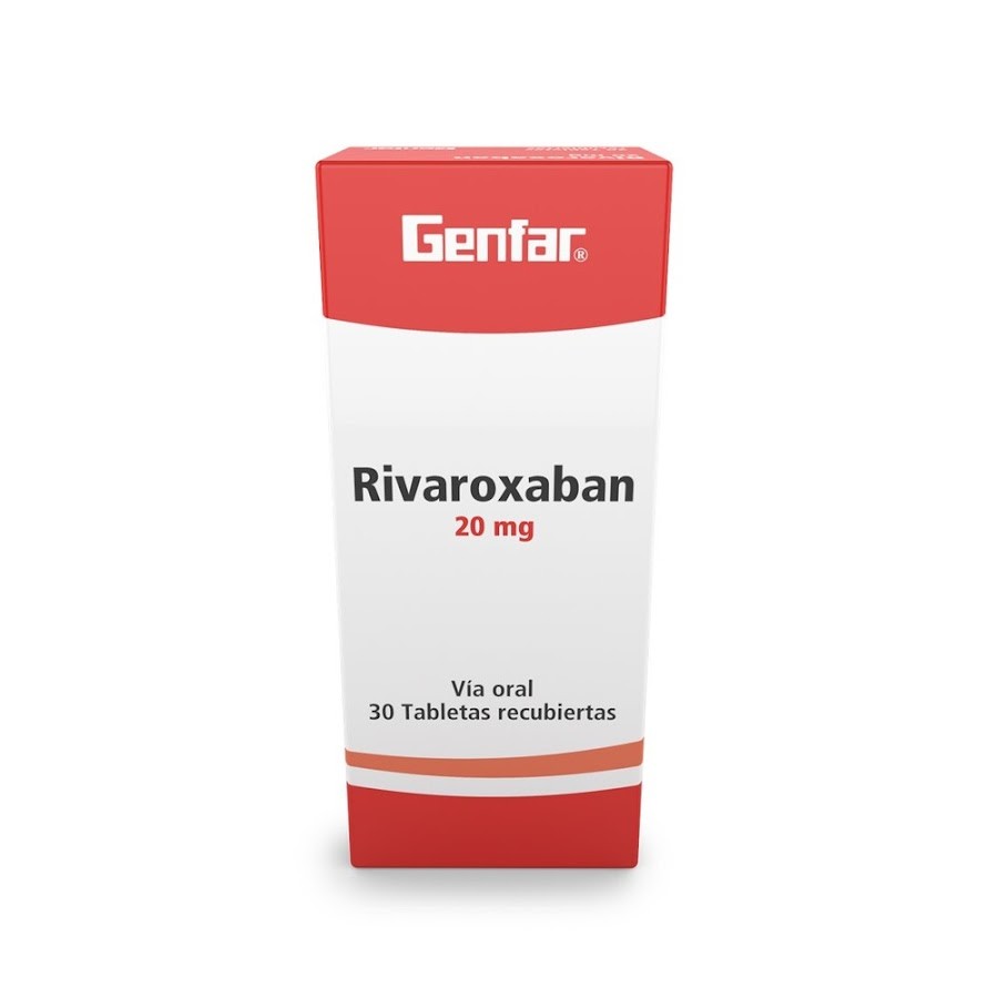 Rivaroxaban Genfar 20mg Caja x 30 Tabletas