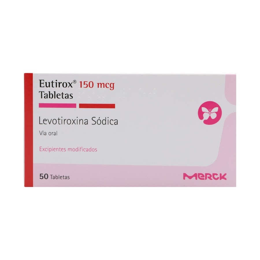 Eutirox 150Mcg Tabletas Caja x50Tab. Merck Levotiroxina Sódica