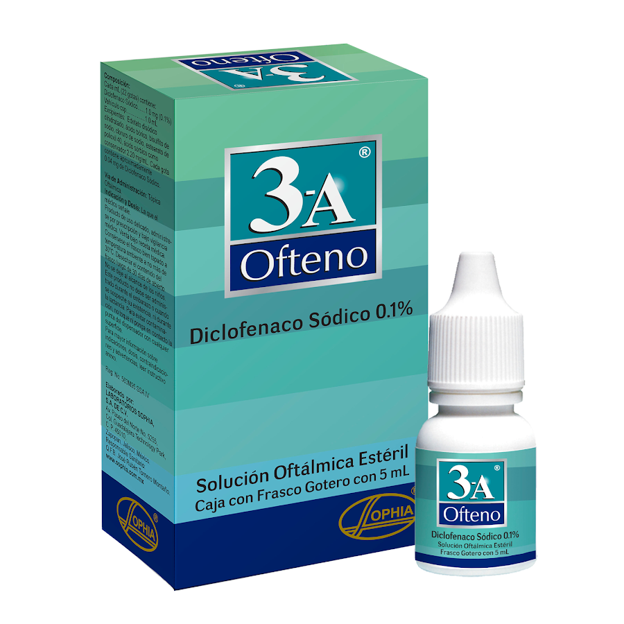 3A Ofteno 1% Gotas Frasco X5Ml. Sophia Diclofenaco