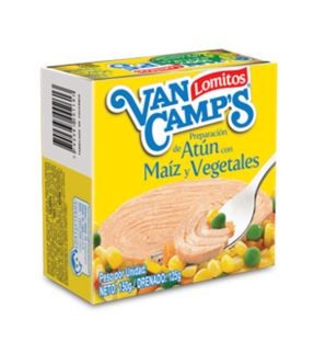 ATÚN VAN CAMPS MAÍZ & VEGETALES SIN CONSERVANTES X150G.X1UND.