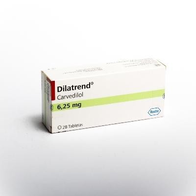 Dilatrend 6.25Mg Tabletas Caja X28Tab. Pfizer Carvedilol
