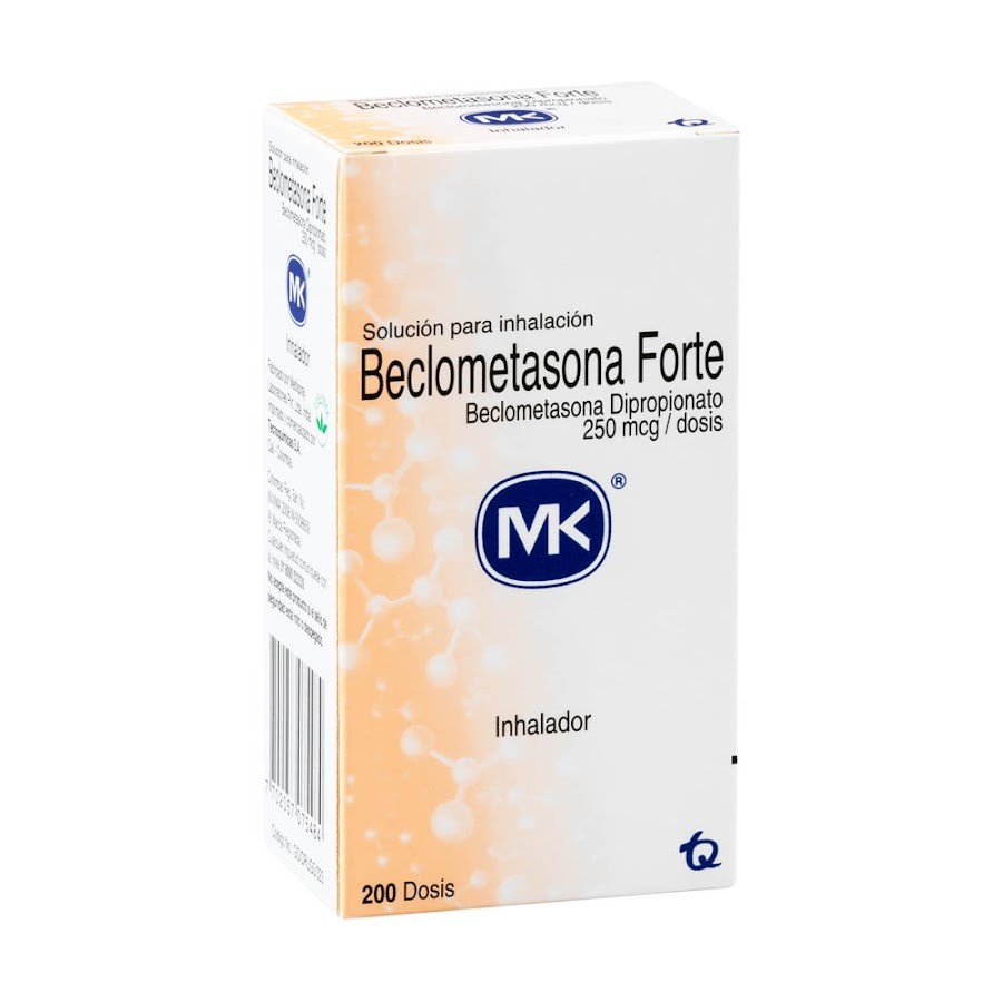 Beclometasona Forte MK 250Mcg Inhalador Caja x200Dos. Dipropionato