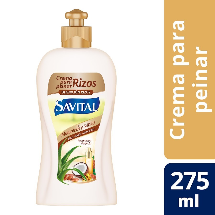 Crema Para Peinar Savital Multioleos y Sabila x 275Ml