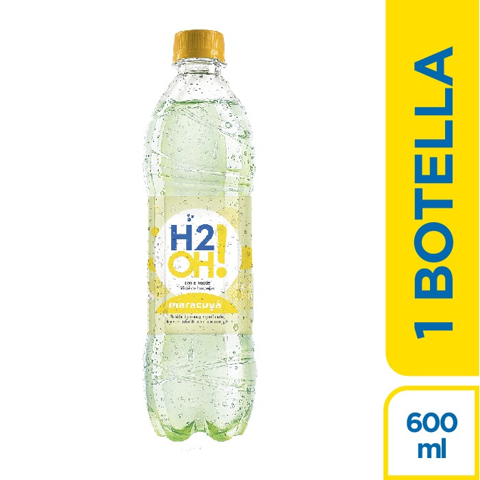 Agua Saborizada H2OH! Maracuyá 7UP Cero Calorías x600Ml