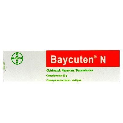 Baycuten N Crema Tubo X20G. Bayer Clotrimazol Neomicina Dexametasona