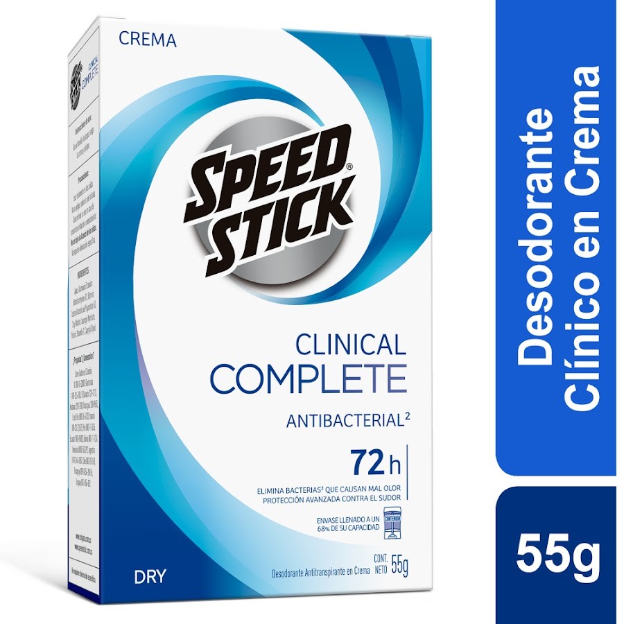 Desodorante Speed Stick Clinical Dry Crema x55 gr