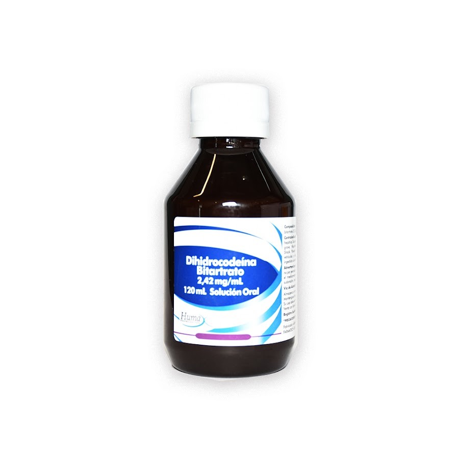 Dihidrocodeina 2.4 mg/ml Humax Jarabe Frasco x 120ml