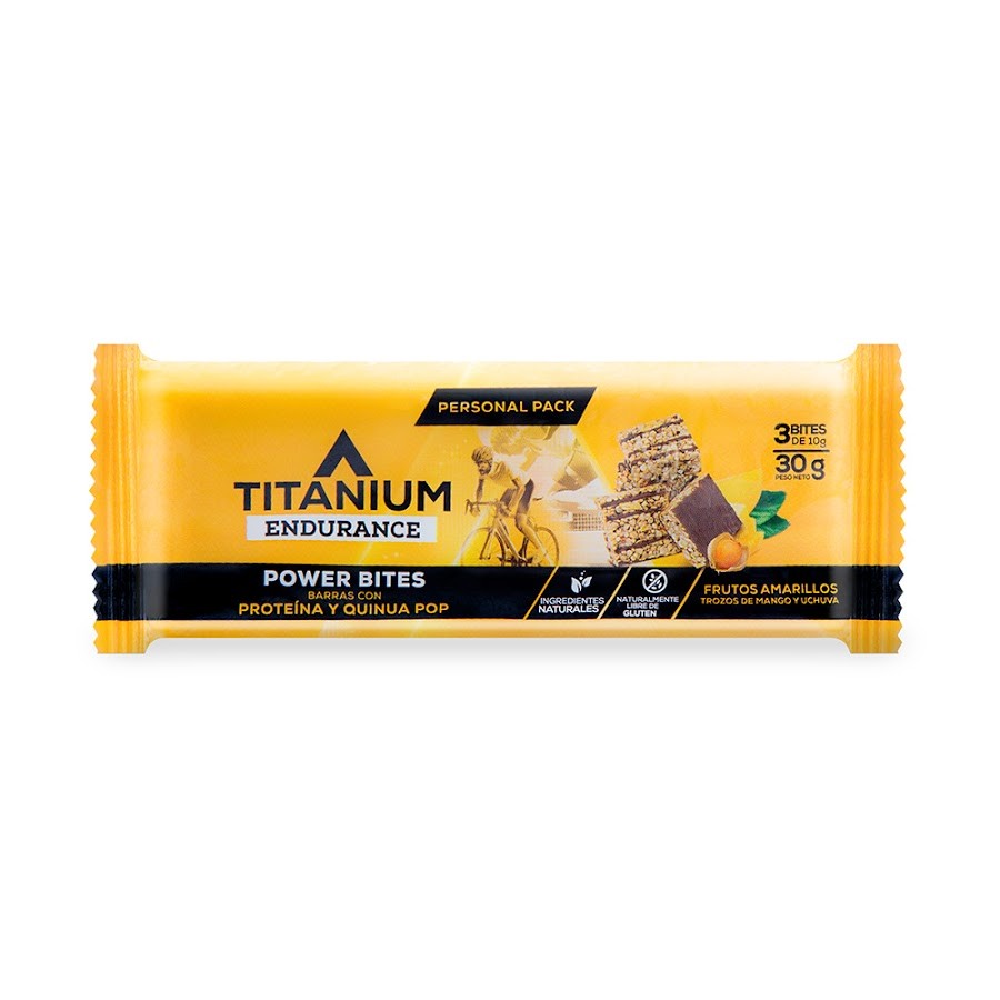 Barra Titanium Power Bites Frutos Amarillos x 30Gr