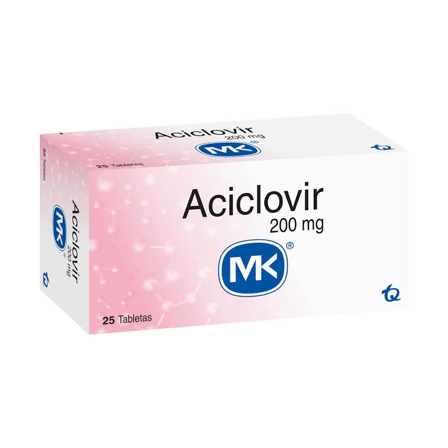 Aciclovir 200Mg MK Caja x 25Tab