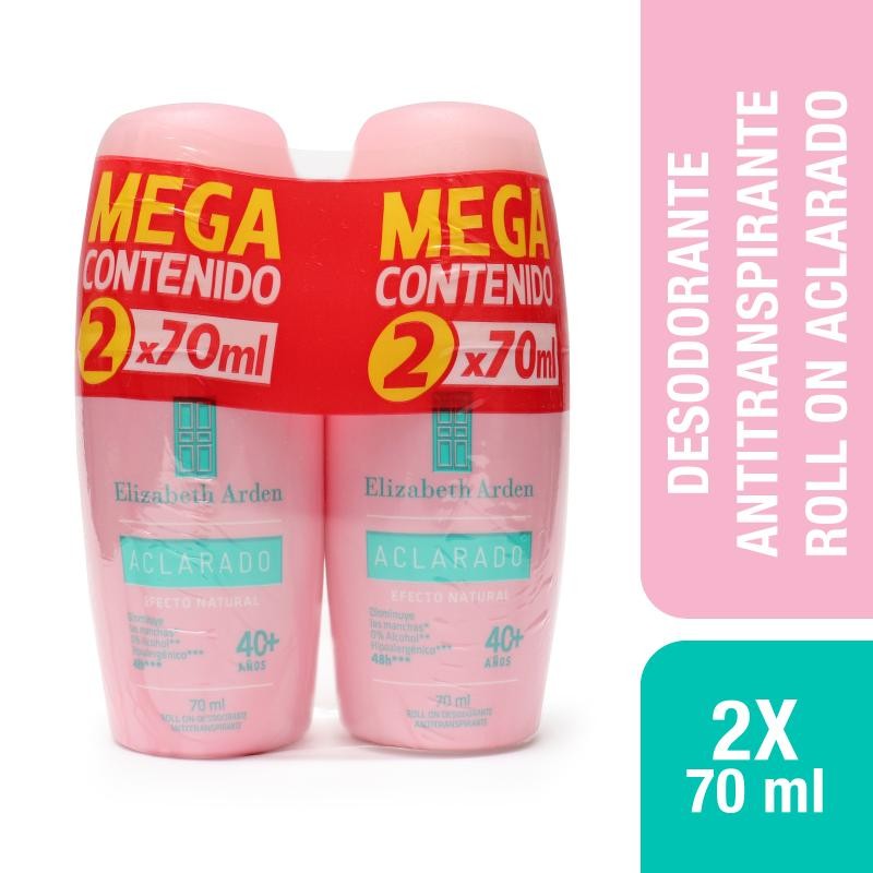 Oferta Desodorante Elizabeth Arden Aclarado Efecto Natural 70ml x2 Und