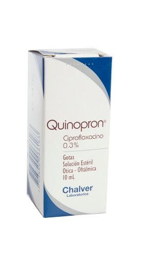 Quinopron 0.3% Gotas Frasco X10Ml. Chalver Ciprofloxacina