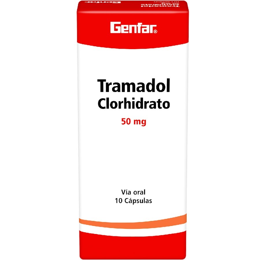Tramadol Clorhidrato 50Mg Genfar Caja x 10Cap