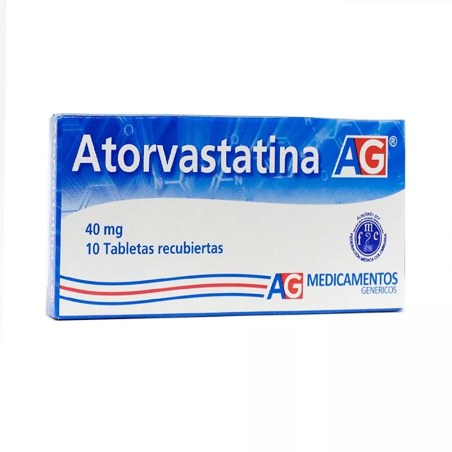 Atorvastatina 40mg AG caja x 10 tabletas