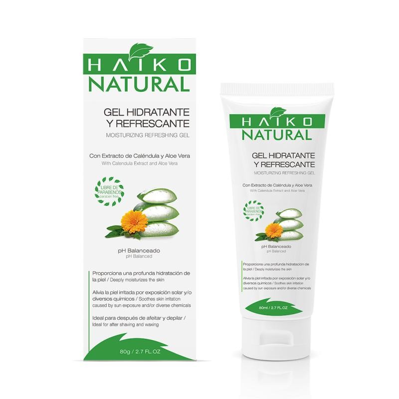 Gel Haiko Natural Hidratante Refrescante Extracto de Caléndula x80Ml.