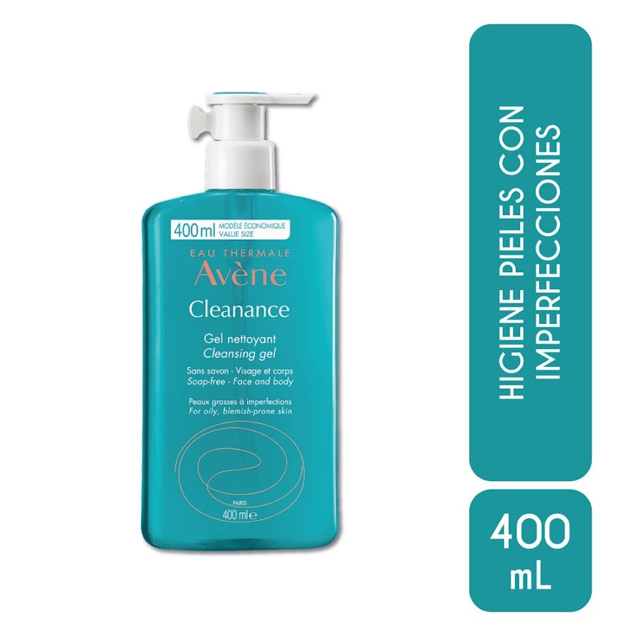Gel Limpiador Cleanance Avène Facial y Corporal x400ml